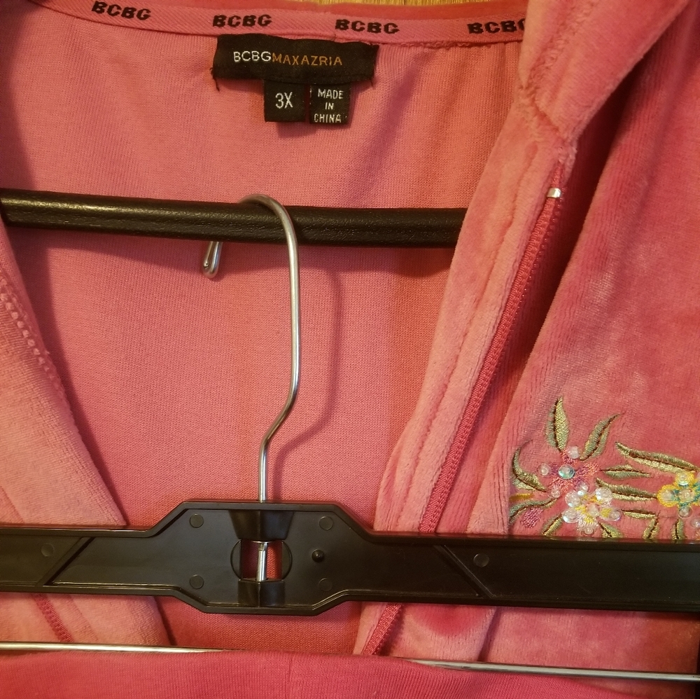 BCBG Maxazria velour 2 piece set - Picture 5 of 6